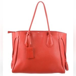 Longchamp Penelope tote in burnt orange red